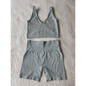 Target Cosie Light Blue Matching Tank And Biker Short Size Medium